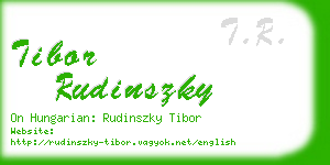 tibor rudinszky business card